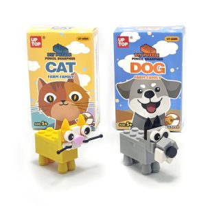 DIY Cat & Dog Animal Building Block Pencil Sharpener