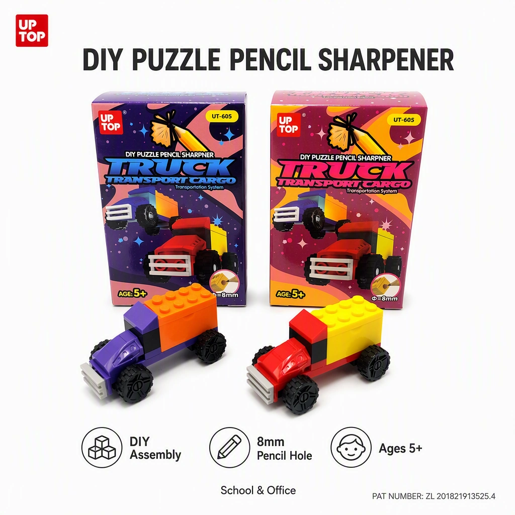 DIY Car Building Block Pencil Sharpener