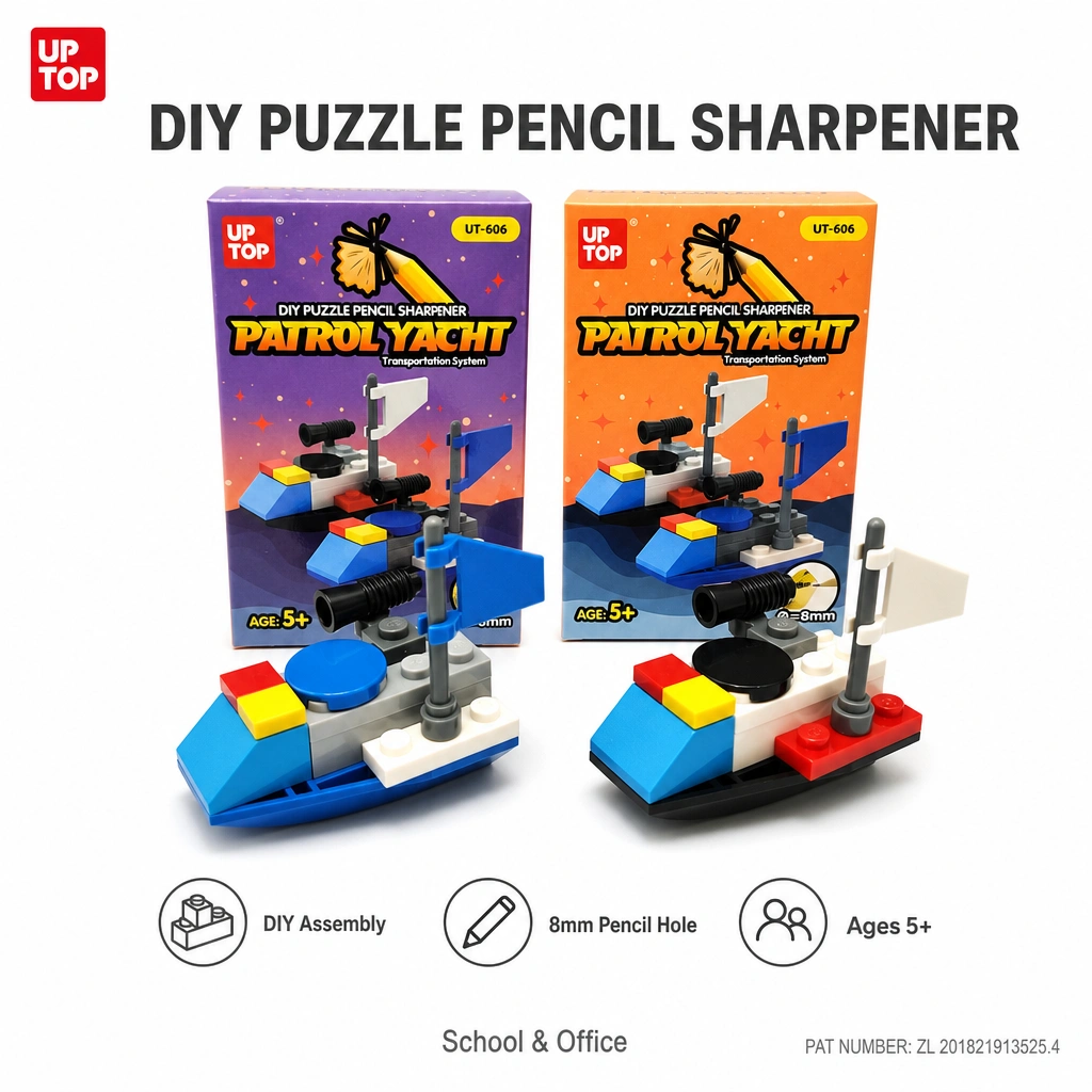 DIY Speedboat Building Block Pencil Sharpener