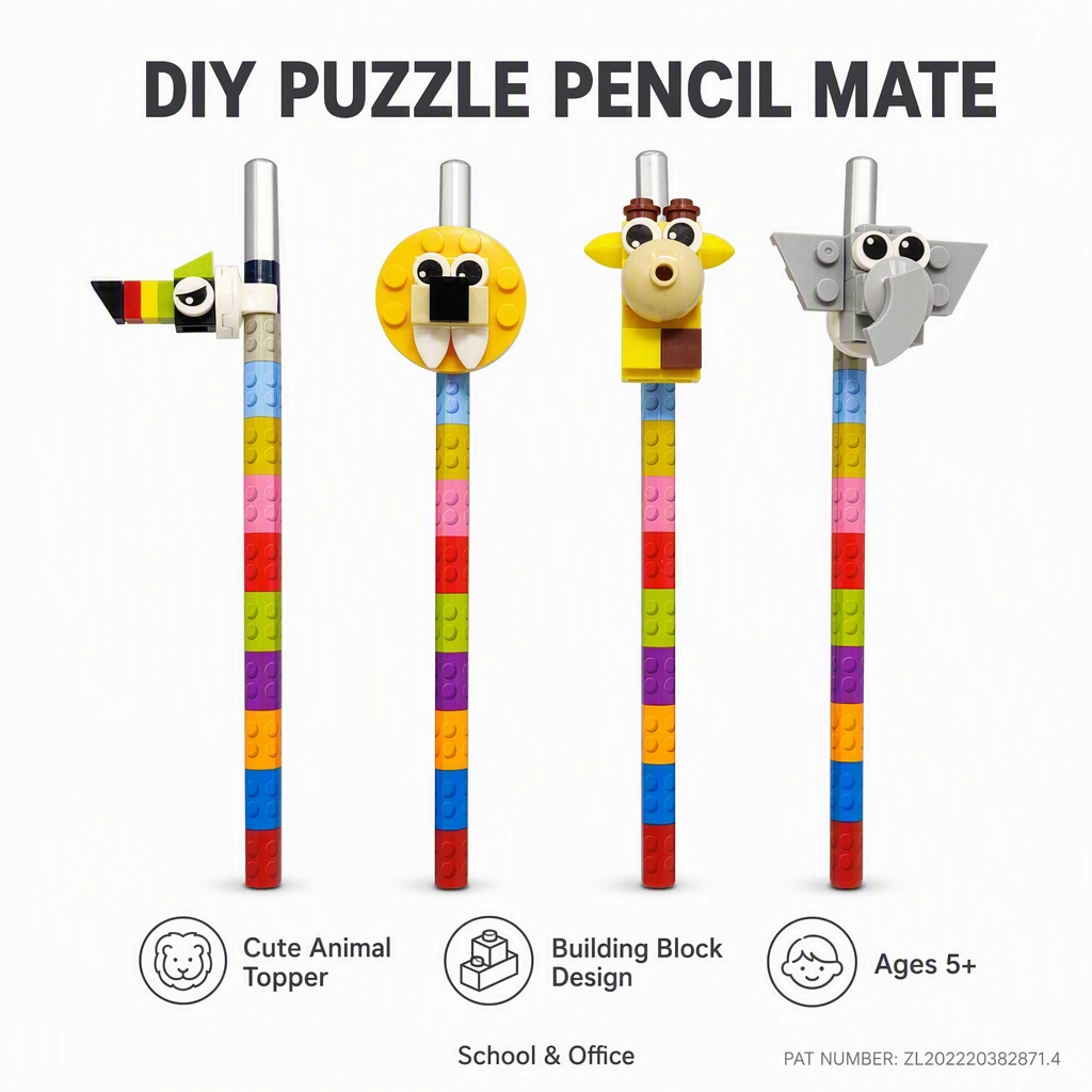 DIY Blocks Pencil Clip Set 801 - Image 3