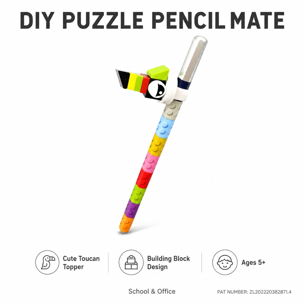 DIY Blocks Pencil Clip Set 802 - Image 2