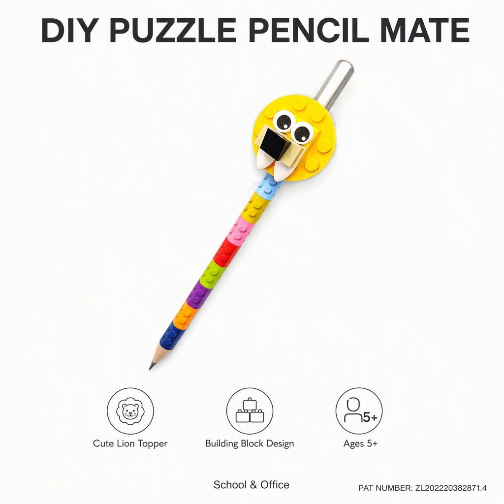 DIY Blocks Pencil Clip Set 803 - Image 2