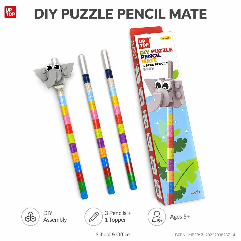 DIY Blocks Pencil Clip Set 804