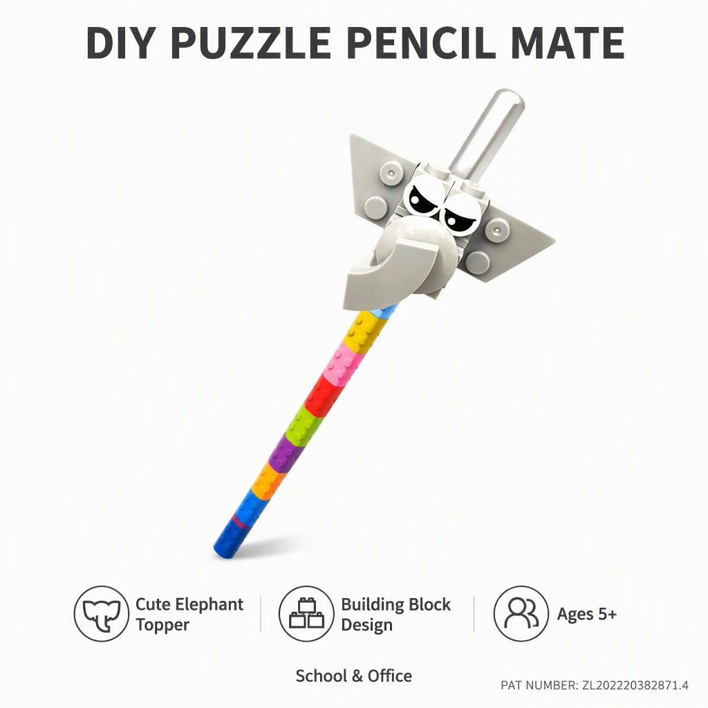 DIY Blocks Pencil Clip Set 804 - Image 2