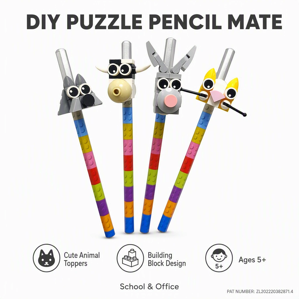 DIY Blocks Pencil Clip Set 806 - Image 3