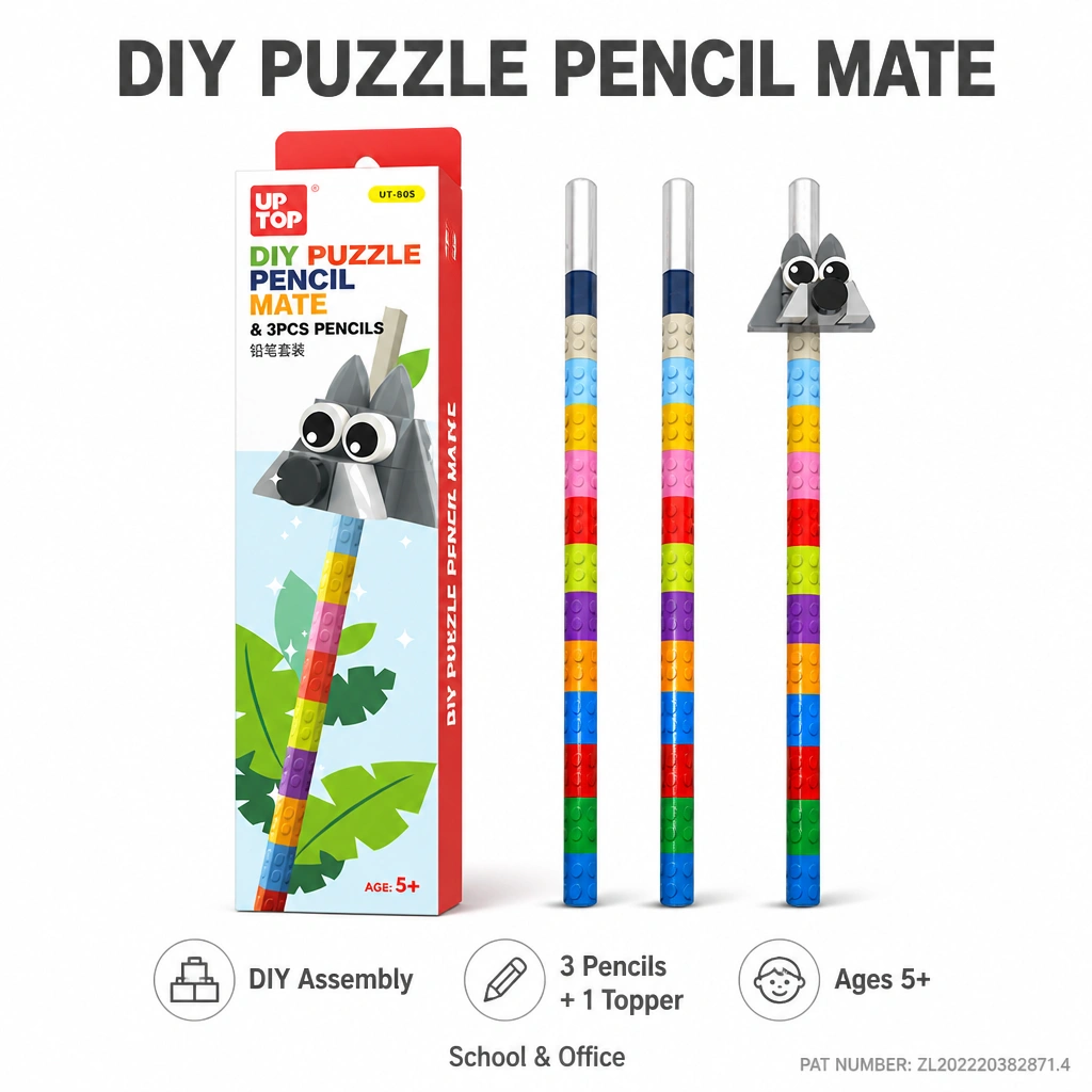 DIY Blocks Pencil Clip Set 805
