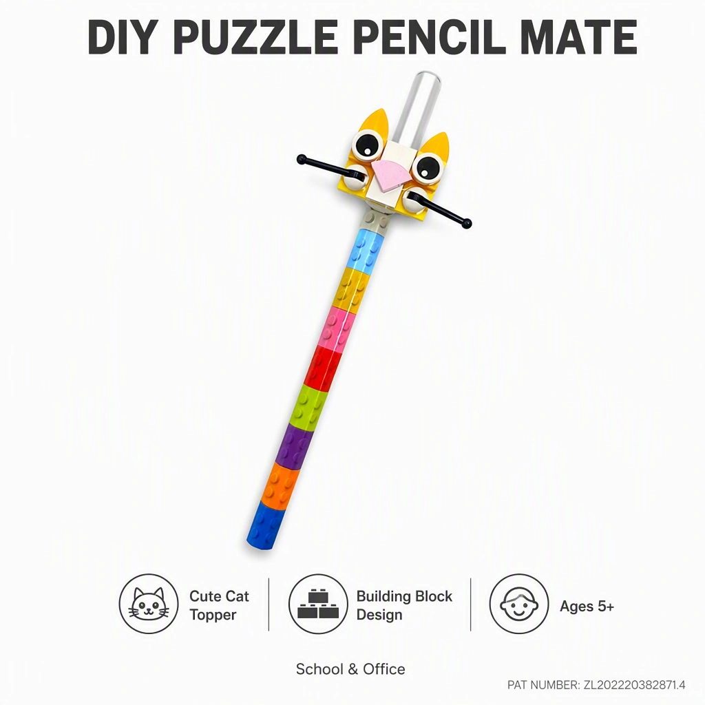 DIY Blocks Pencil Clip Set 806 - Image 2