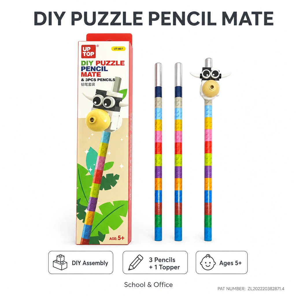 DIY Blocks Pencil Clip Set 807