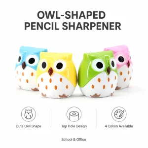 Colorful Owl Shape Pencil Sharpener XL-349