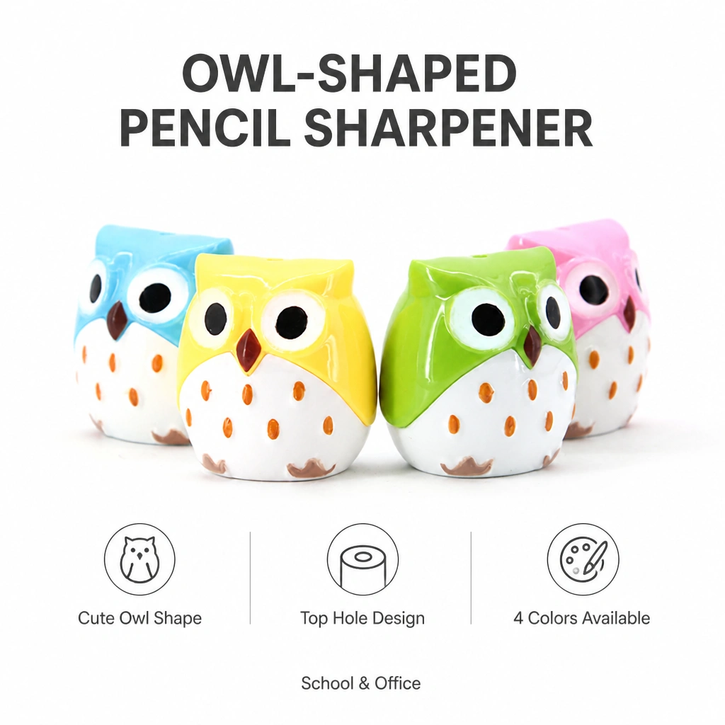Colorful Owl Shape Pencil Sharpener XL-349
