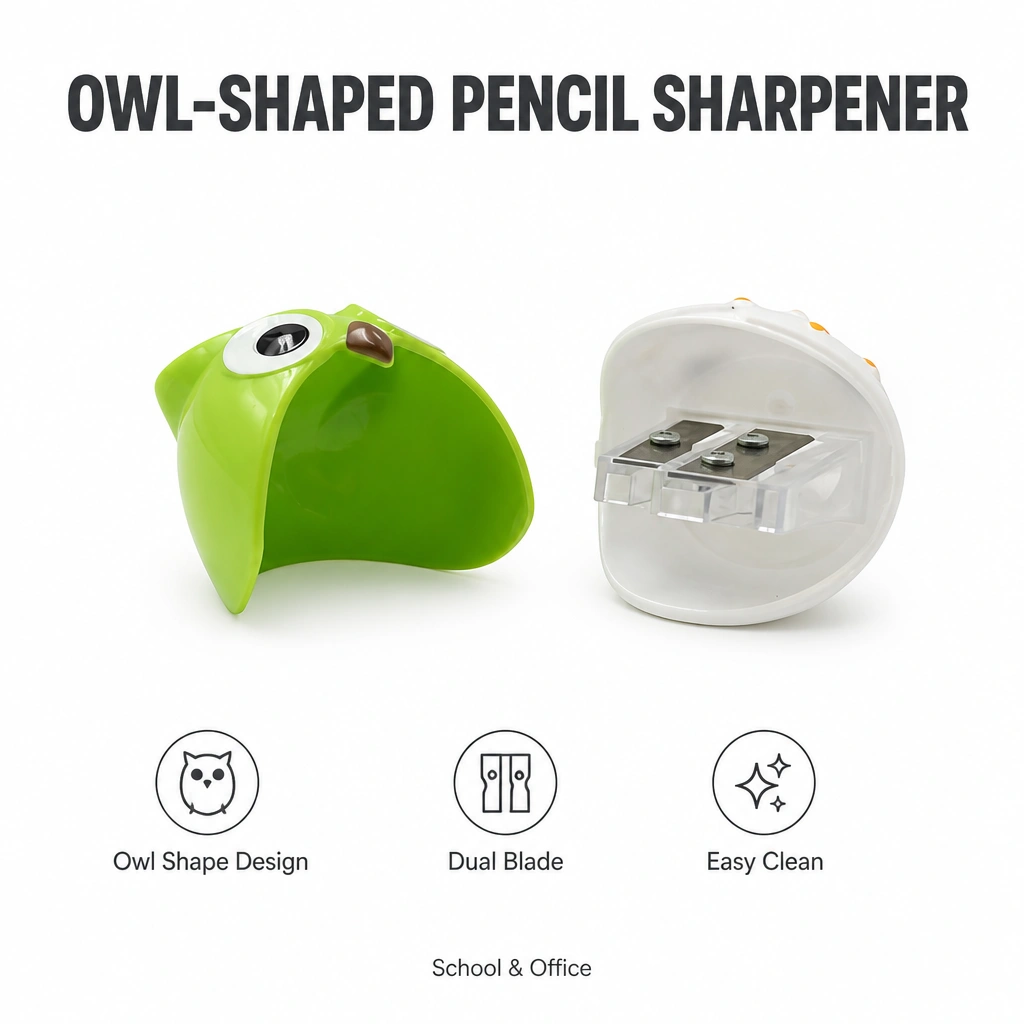 Colorful Owl Shape Pencil Sharpener XL-349 - Image 2