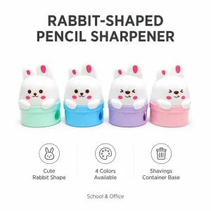 Pastel Bunny Shape Pencil Sharpener XL-393